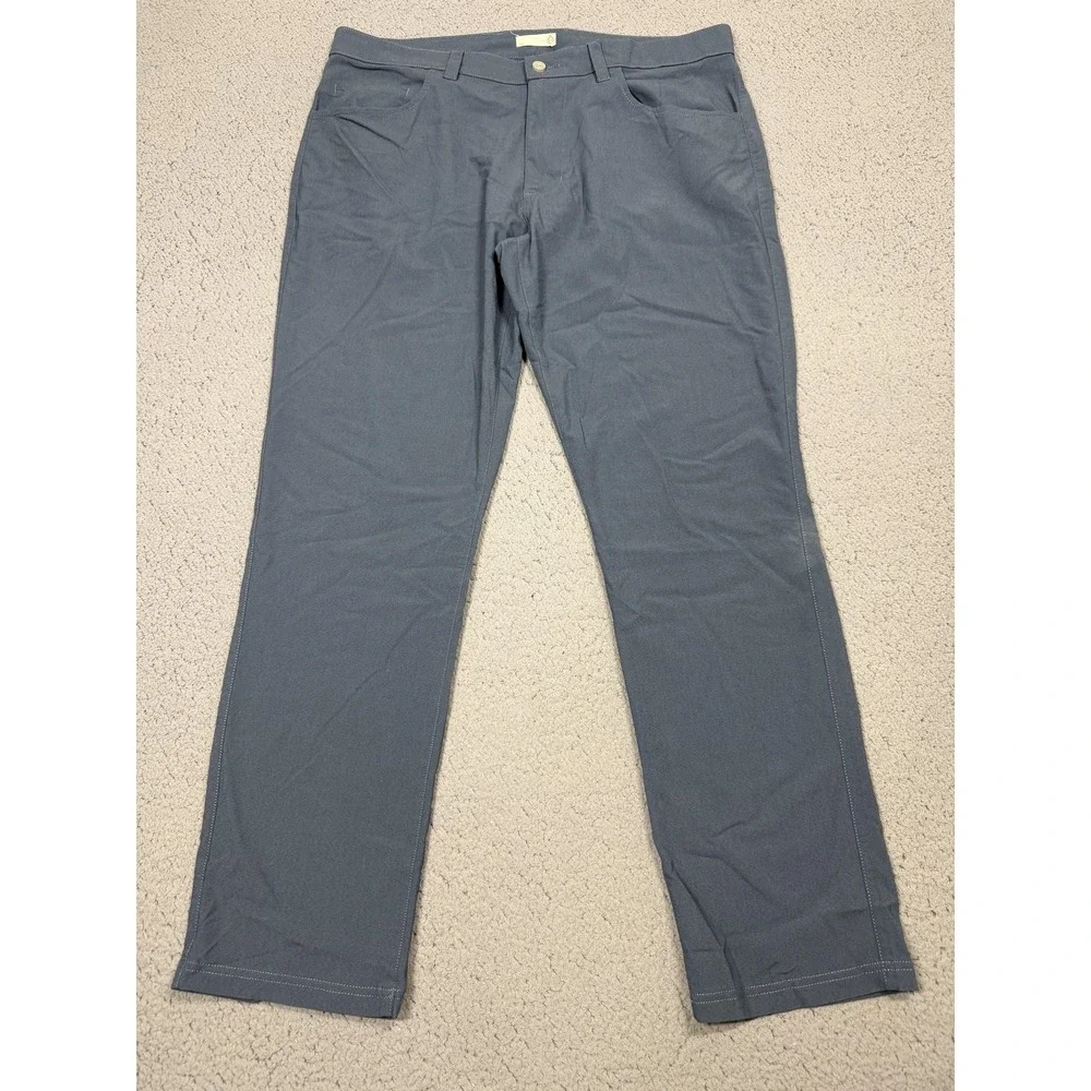 Tasc Performance Pants Mens 36x30 Blue Chino Stretch Tailored Slim Casual